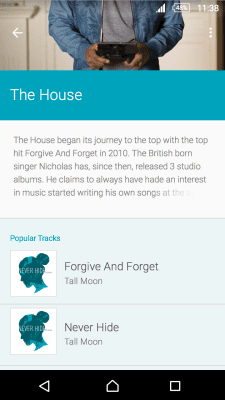 Screenshot of the application TrackID: Music recognition - #8