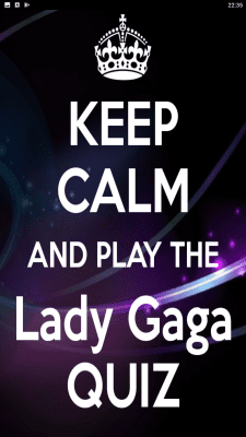 Screenshot of the application ARTPOP Lady Gaga Lyrics Quiz - #1