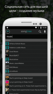 Screenshot of the application Songtree - Collaborative Music - #5