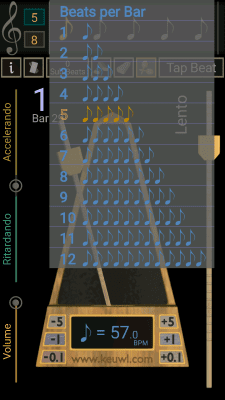 Screenshot of the application Metronome - #4