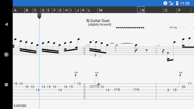 Screenshot of the application Guitar Pro - #1