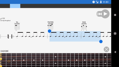 Screenshot of the application Guitar Pro - #3