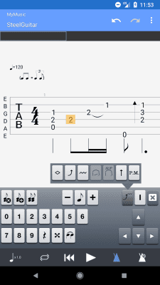 Screenshot of the application Guitar Pro - #5