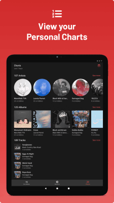 Screenshot of the application Last.fm - #7