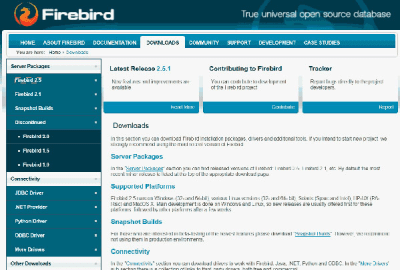 Screenshot of the application Firebird - #2