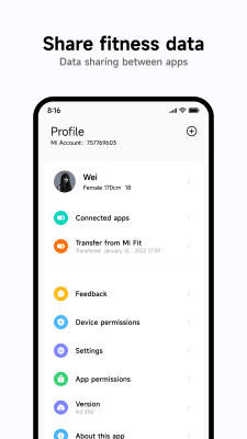 Screenshot of the application Mi Fitness (Xiaomi Wear) - #4