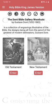 Screenshot of the application Holy Bible King James Version (Free) - #5