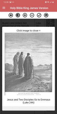 Screenshot of the application Holy Bible King James Version (Free) - #6