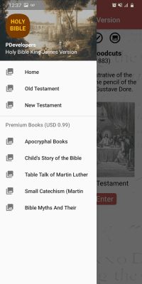 Screenshot of the application Holy Bible King James Version (Free) - #7