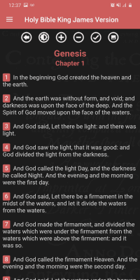 Screenshot of the application Holy Bible King James Version (Free) - #8