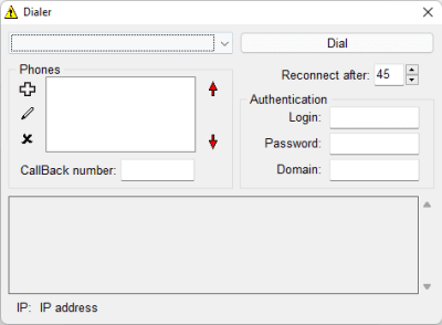 Screenshot of the application MyProxy - #3