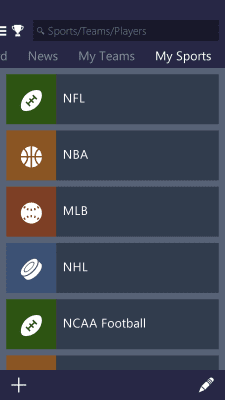 Screenshot of the application MSN Sports - points and statistics - #4