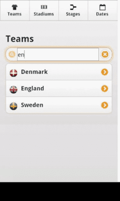 Screenshot of the application UEFA EURO 2012 Calendar of Games - #2