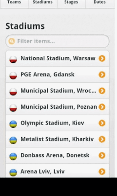 Screenshot of the application UEFA EURO 2012 Calendar of Games - #4