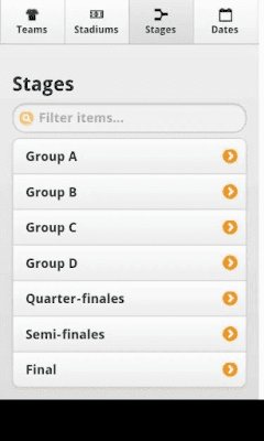 Screenshot of the application UEFA EURO 2012 Calendar of Games - #6