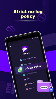 Screenshot of the application NoCard VPN - #5