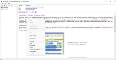 Screenshot of the application SliceTheWeb - #3