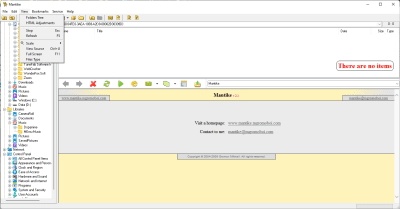 Screenshot of the application Mantike - #2