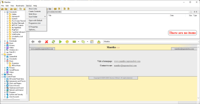 Screenshot of the application Mantike - #3