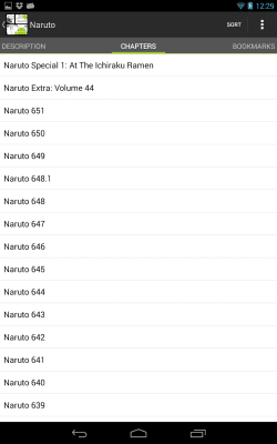 Screenshot of the application vReader - #3