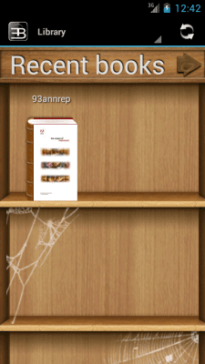 Screenshot of the application EBookDroid - #1