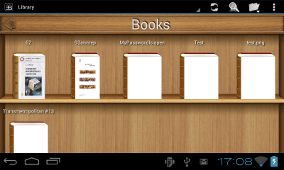 Screenshot of the application EBookDroid - #10