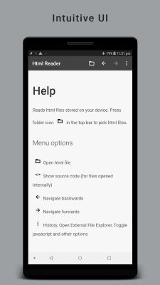 Screenshot of the application HTML Reader/ Viewer - #2