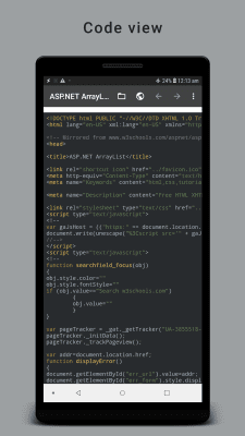 Screenshot of the application HTML Reader/ Viewer - #3