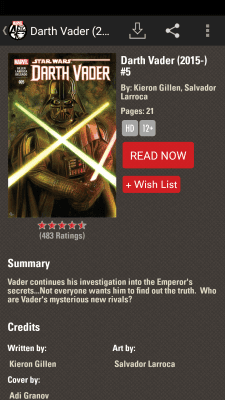 Screenshot of the application Marvel Comics - #4