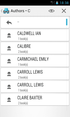 Screenshot of the application AlReader - #4