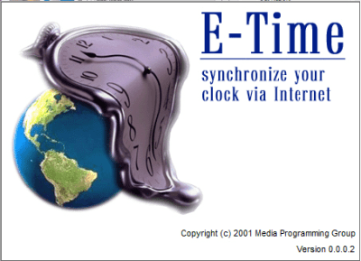 Screenshot of the application E-Time - #3