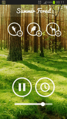Screenshot of the application Forest Sounds - #2