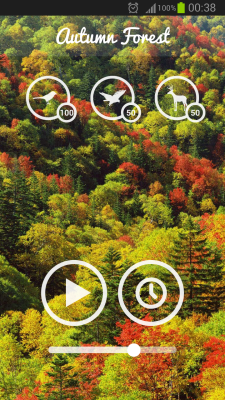 Screenshot of the application Forest Sounds - #4
