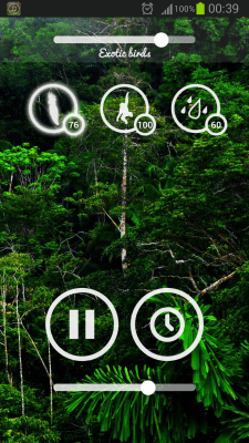 Screenshot of the application Forest Sounds - #6