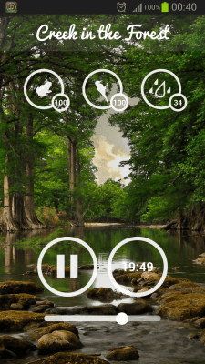 Screenshot of the application Forest Sounds - #7