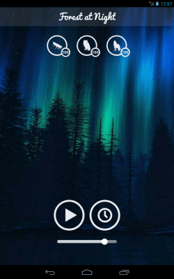 Screenshot of the application Forest Sounds - #8