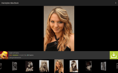 Screenshot of the application Hairstyles Book Idea - #4