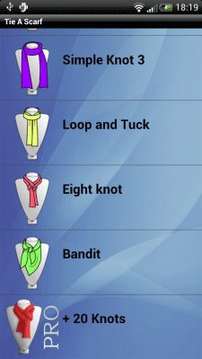 Screenshot of the application Scarf and Shawl Lite - #5