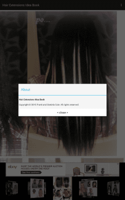 Screenshot of the application Hair extensions Book idea - #2