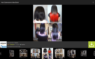 Screenshot of the application Hair extensions Book idea - #4