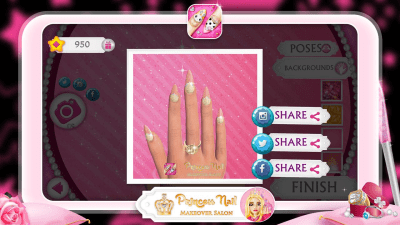 Screenshot of the application Nail Art - #7