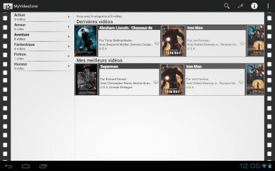 Screenshot of the application MyVideoZone - #5