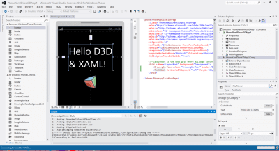 Screenshot of the application Windows Phone SDK - #1