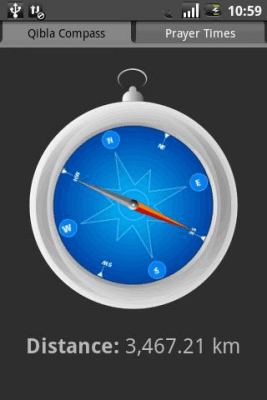 Screenshot of the application Qibla Compass - #1