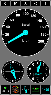 Screenshot of the application GPS Test - #6