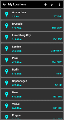 Screenshot of the application GPS Test - #7