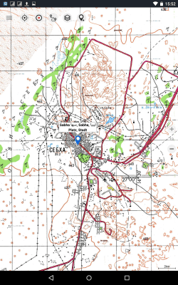 Screenshot of the application Russian topo maps (formerly Soviet military maps) - #9