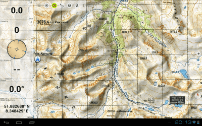 Screenshot of the application Russian topo maps (formerly Soviet military maps) - #13