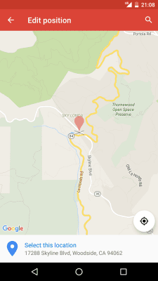 Screenshot of the application Google My Maps - #5