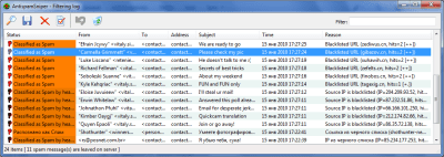 Screenshot of the application AntispamSniper for Windows Live Mail - #11